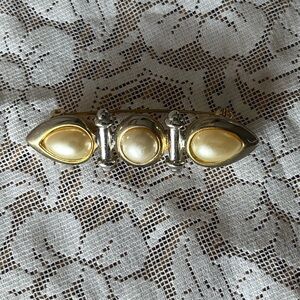 Vintage Baguette Bar Art Deco Brooch Pin Costume Jewelry
